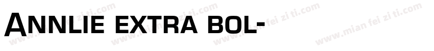 Annlie extra bol字体转换
